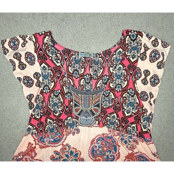 Vintage Y2K Babydoll Top Womens XL Unity World Wear Boho Hippie Gypsy Retro - Picture 3 of 13